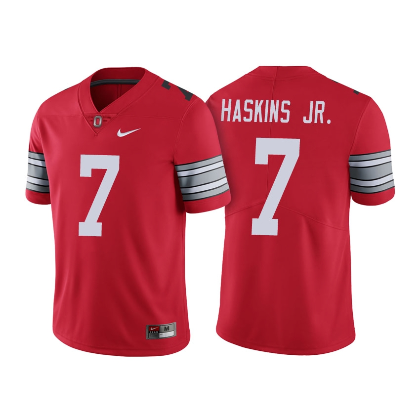 Ohio State Buckeyes Men's NCAA Dwayne Haskins #7 Scarlet 2018 Spring Game Limited College Football Jersey PAF4149RA
